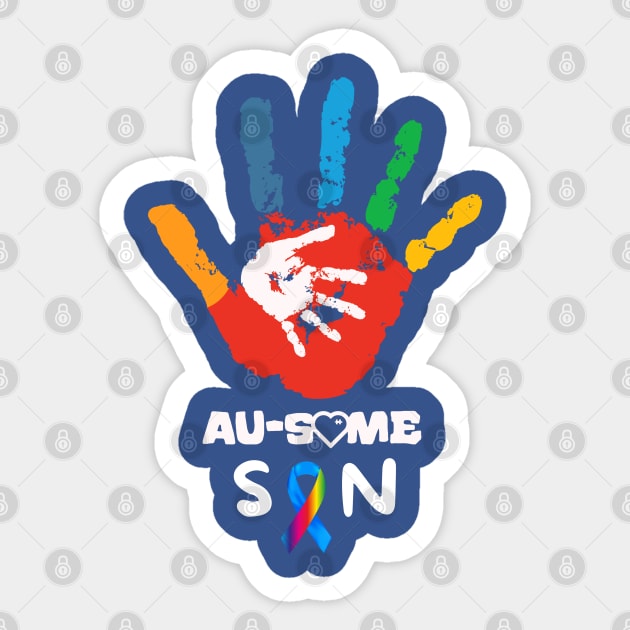 AWESOME AUTISM SON Sticker by Lolane